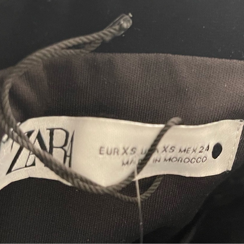 NWT ZARA STUNNING LIMITED EDITION Black Velvet Strapless Midi Dress - Women’s XS - Picture 11 of 11